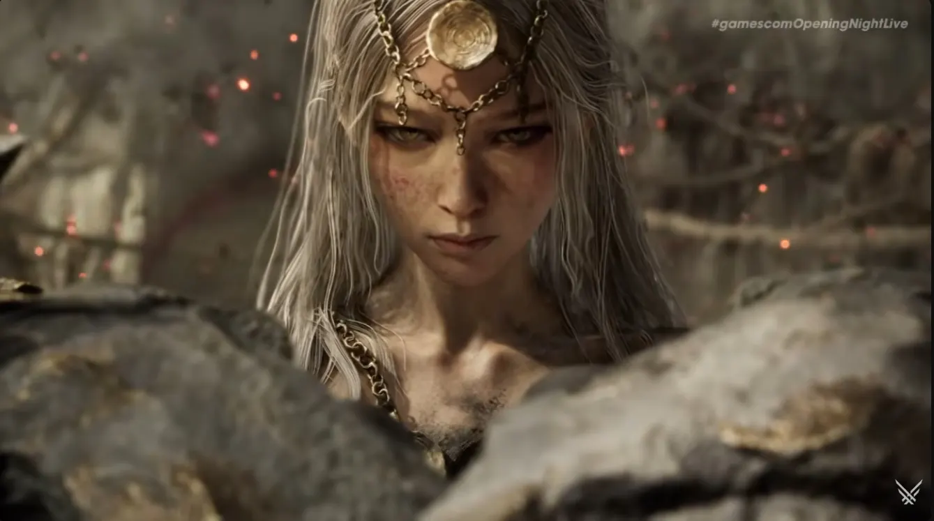 Figure with circular headpiece in the official Nodusfall reveal trailer